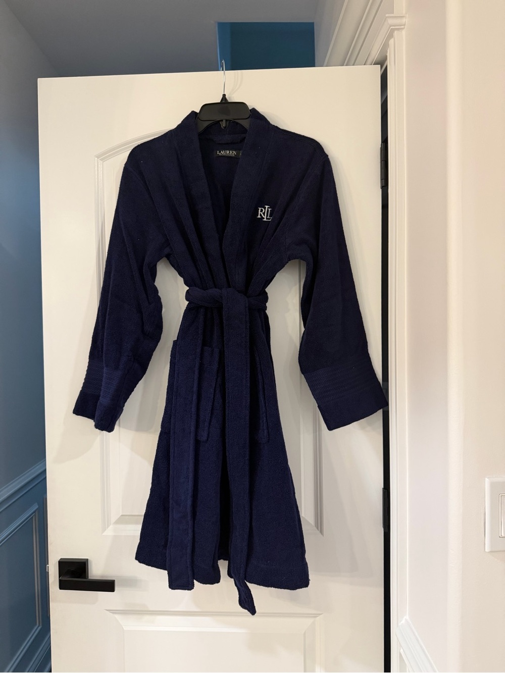 Ralph Lauren Embroidered Cotton Terry Robe - Picture 2 of 4